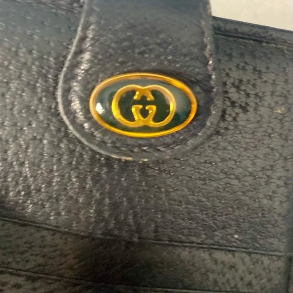 Title: Gucci Blue Wallet with Red Stripe - Picture 9 of 11